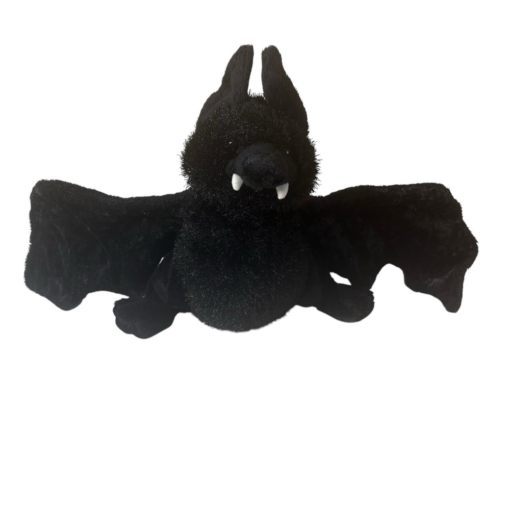 Ganz Webkinz 8" Black Bat Plush Beanie Stuffed Animal Halloween Vampire NO CODE